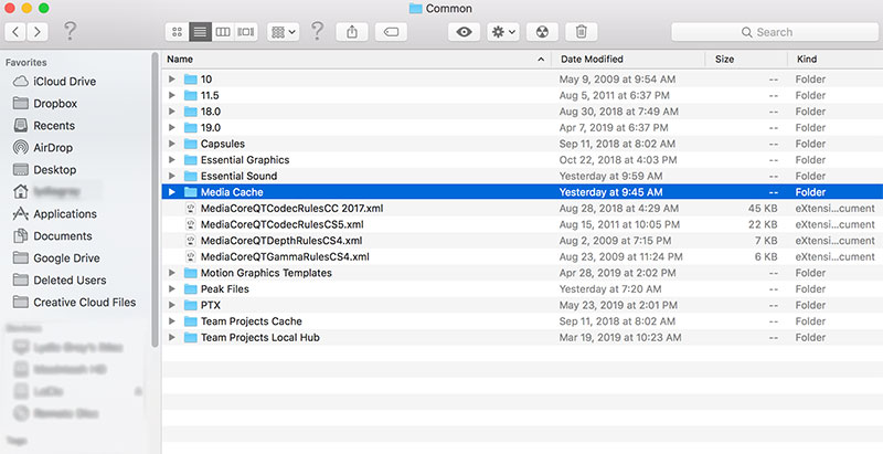adobe where is the slcache folder for mac osx